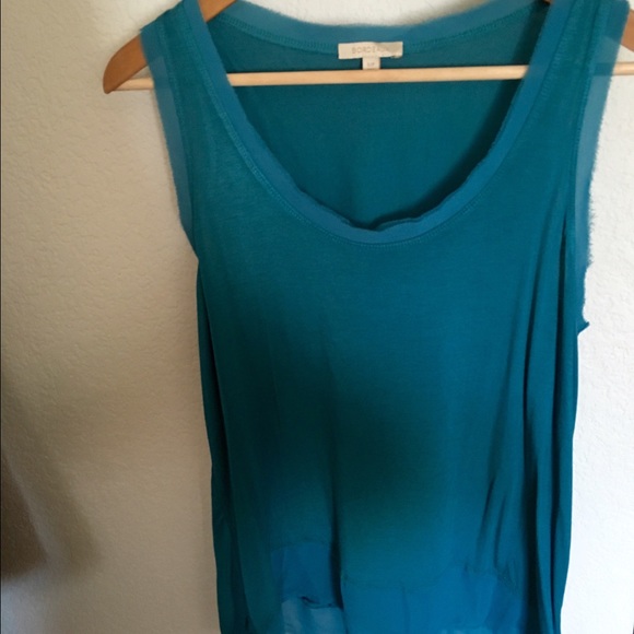 Bordeaux tank with chiffon trim.