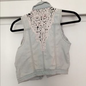 Dollhouse Light Wash Denim Vest