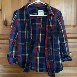 A&F Plaid Button Down Shirt
