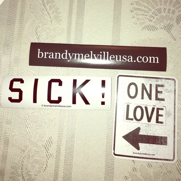 3 Brandy Melville Stickers