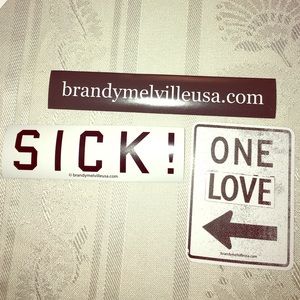 3 Brandy Melville Stickers