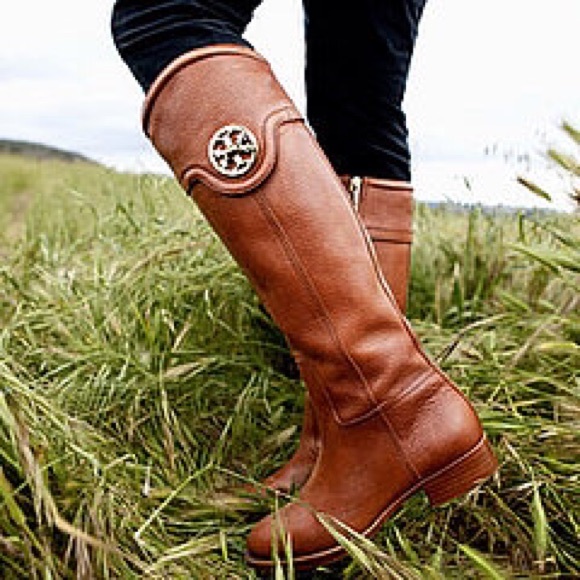 Tory Burch Selma riding boot in almond fall 2011