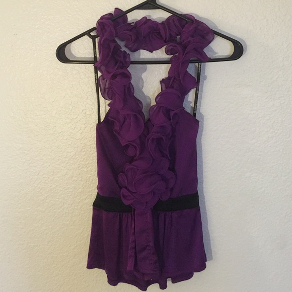 Used - bebe Ruffle Halter (Small)