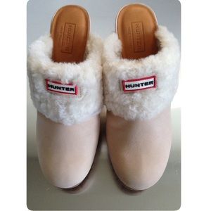 Hunter Shearling Mules