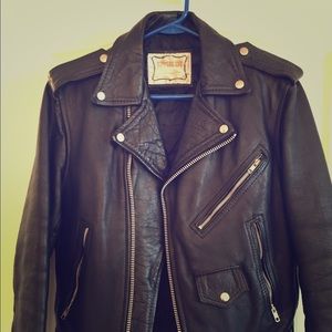 1990's real leather motorcycle jacket.