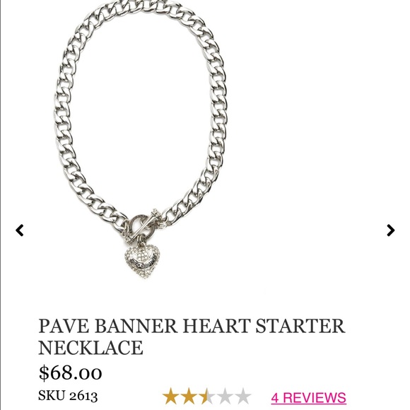 Pave heart starter necklace