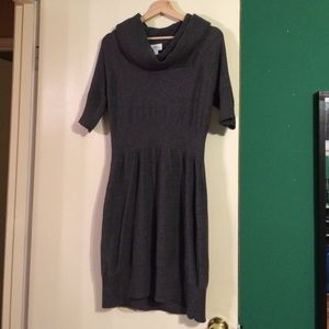 Loft Sweater Dress Grey