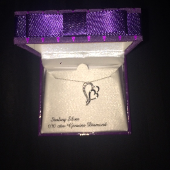 New sterling silver heart necklace