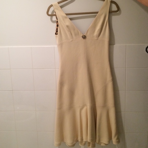 Roberto Cavalli beige dress