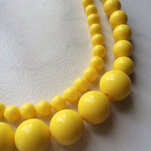 Yellow Statement Necklace