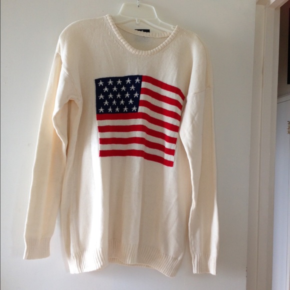 Brandy Melville American flag sweater
