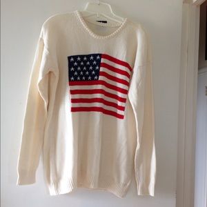 Brandy Melville American flag sweater
