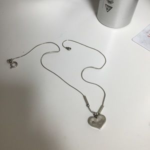 Sterling silver heart necklace silpada