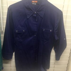 Large Purple Qtr Sleeve Shirt