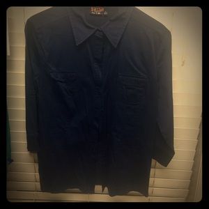 Large Navy Button down shirt