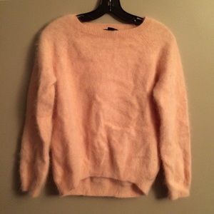 Fuzzy pink sweater