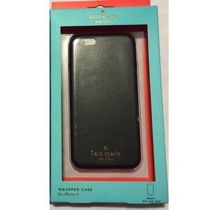 Kate Spade Wrapped Leather Case- black♠️