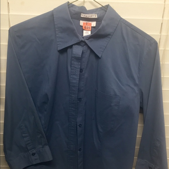 Large Blue Button down shirt