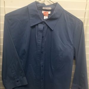 Large Blue Button down shirt