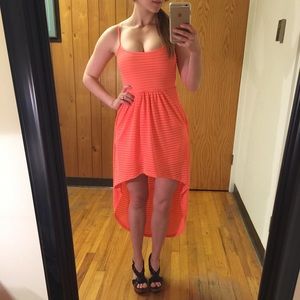 Beautiful Coral High-Low dress