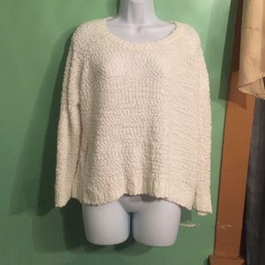 Plus Size White Sweater 2XL