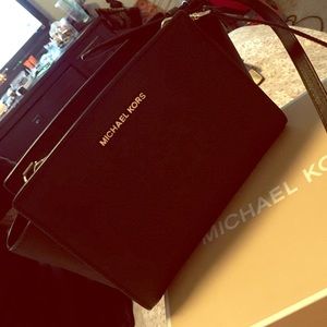 Black selma-medium-saffiano-leather-messenger