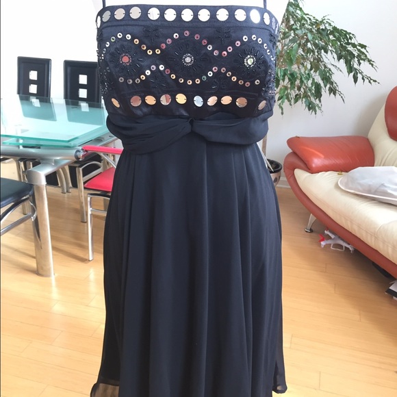 Betsy and Adam black cocktail dress