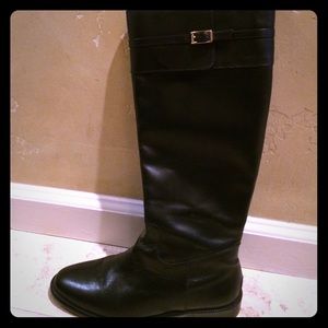 Banana Republic Classy black leather boots.