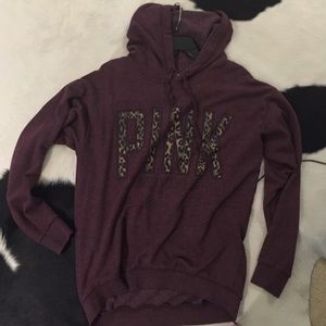 Maroon VS Pink sweatshirt