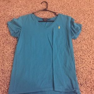 Blue Woman Ralph Lauren Polo V Neck