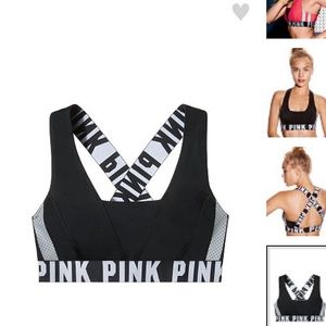VS Pink Unlimited Crossback Bra