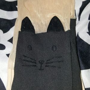 Cat thigh high tights