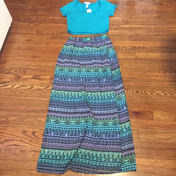 Cute Outfit! (Forever 21 Crop Top & Skirt)