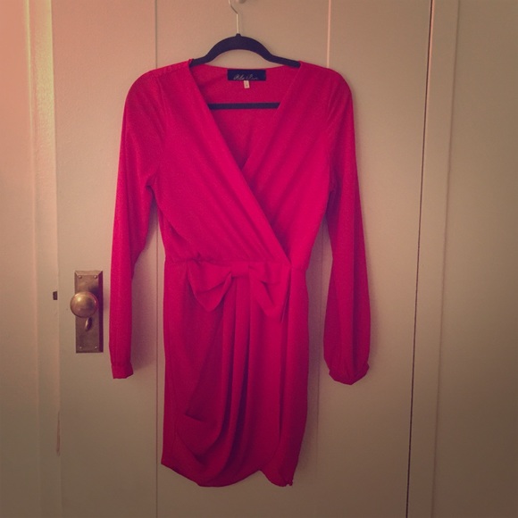 Small red blue rain dress