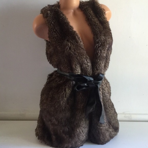 faux fur vest