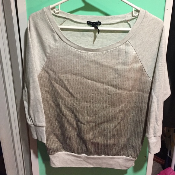 3/4 sleeve sequin Top