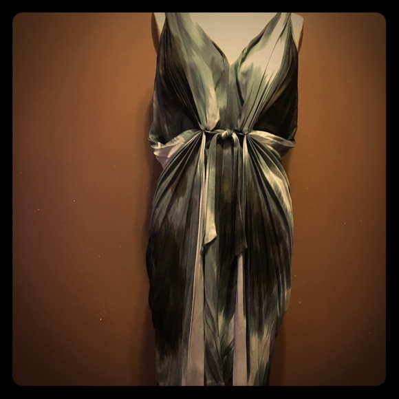 Multi-toned Green DVF Dress