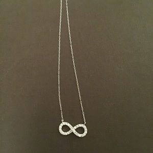 Gorgeous crystal infinite necklace