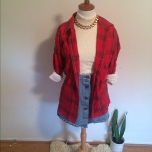 Plaid button down shirt