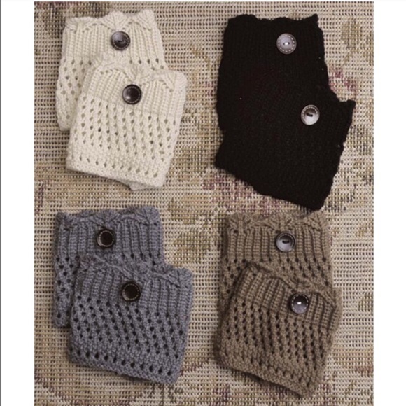 🆕MARLENE boot cuff - BLACK, GREY - Picture 3 of 4