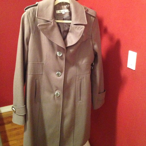 Kenneth Cole Wool Blend Walker Coat