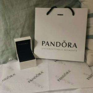 Pandora charm box; pandora bag & tissue paper