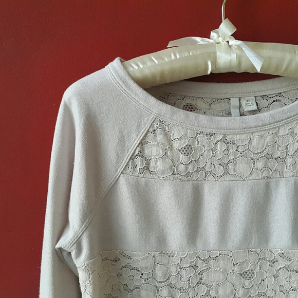 LC Lauren Conrad Lace Sweatshirt
