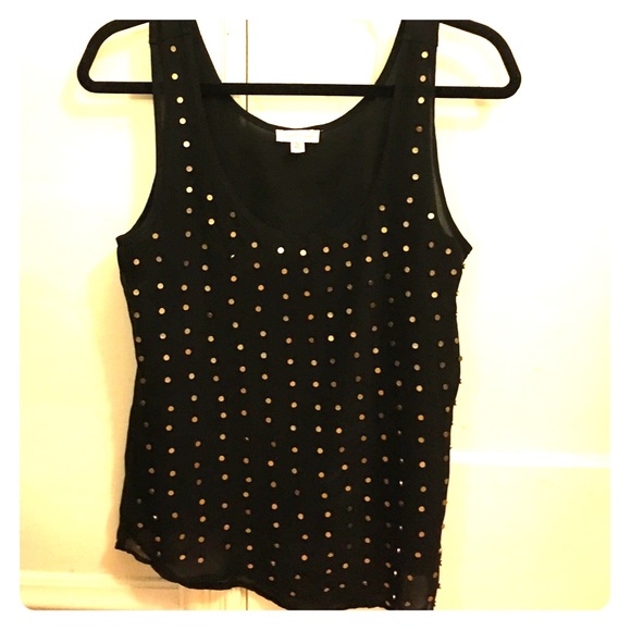 Gold dotted tank!