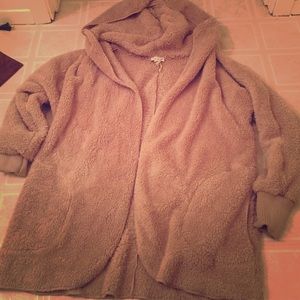 Tan furry sweater