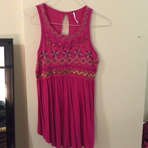 Free People beaded tank top