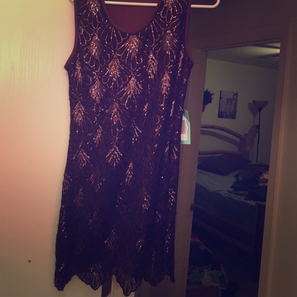 Short brown dress from Filly Flair.