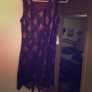 Short brown dress from Filly Flair.