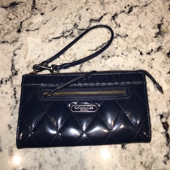 Coach navy wallet