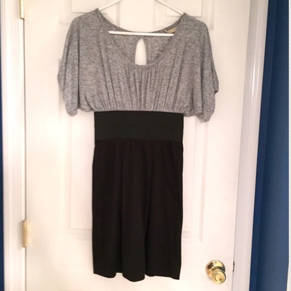 NWOT ModCloth gray and black jersey dress